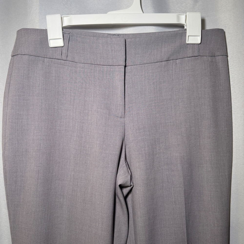 Anne Klein Gray Straight Leg Dress Pants Size 6 Professional Work Trousers - Picture 2 of 8